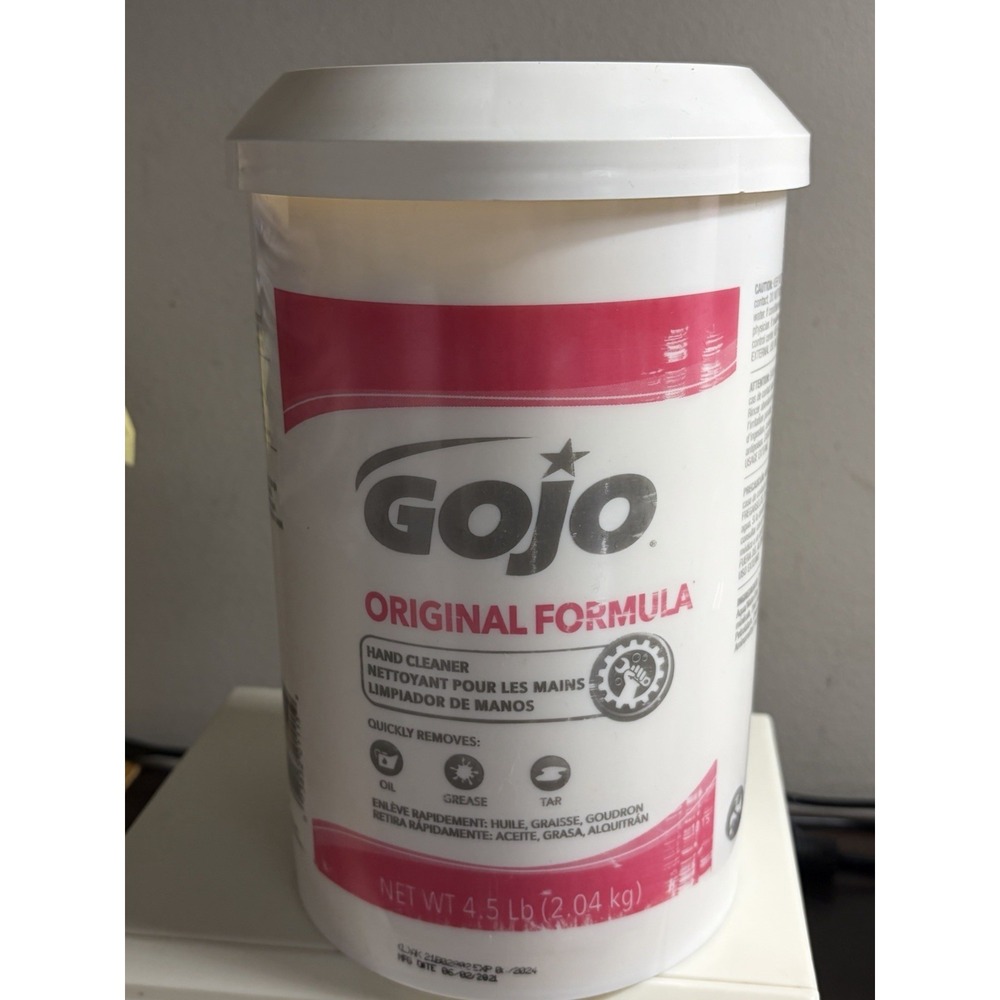 Gojo Original Formula Hand Cleaner No Scent 4.5 lb, Removes Heavy Grease & Oil